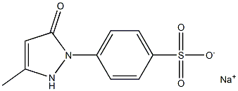 4-[(2,5-Dihydro-3-methyl-5-oxo-1H-pyrazol)-1-yl]benzenesulfonic acid sodium salt Struktur