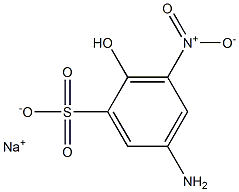 5-Amino-2-hydroxy-3-nitrobenzenesulfonic acid sodium salt Struktur