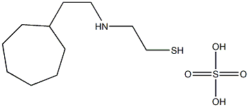 2-(2-Cycloheptylethyl)aminoethanethiol sulfate Struktur