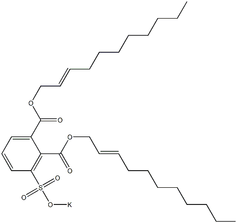 3-(Potassiosulfo)phthalic acid di(2-undecenyl) ester Struktur