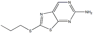 2-Propylthio-5-aminothiazolo[5,4-d]pyrimidine Struktur