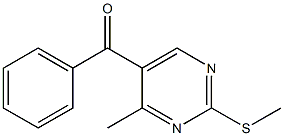 5-Benzoyl-4-methyl-2-(methylthio)pyrimidine Struktur