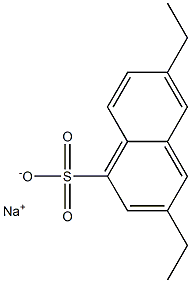 3,6-Diethyl-1-naphthalenesulfonic acid sodium salt Struktur