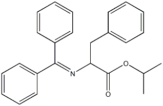 2-[(Diphenylmethylene)amino]-2-benzylacetic acid isopropyl ester Struktur