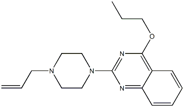 2-[4-(2-Propenyl)-1-piperazinyl]-4-propyloxyquinazoline Struktur