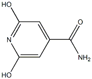 2,6-Dihydroxy-4-pyridinecarboxamide Struktur