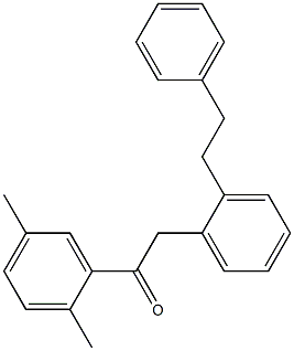 1-(2,5-Dimethylphenyl)-2-[2-(2-phenylethyl)phenyl]ethan-1-one Struktur