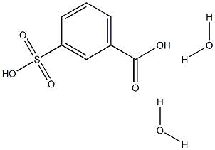 m-Sulfobenzoic acid dihydrate Struktur