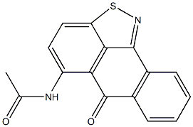 5-Acetylamino-6H-anthra[9,1-cd]isothiazol-6-one Struktur