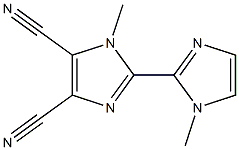 1,1'-Dimethyl-2,2'-bi-1H-imidazole-4,5-dicarbonitrile Struktur