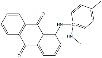 1-Methylamino-4-toluidinoanthraquinone Struktur