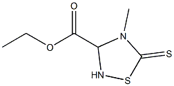 4-Methyl-3-ethoxycarbonyl-1,2,4-thiadiazolidine-5-thione Struktur