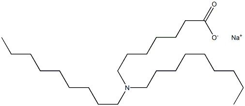 7-(Dinonylamino)heptanoic acid sodium salt Struktur