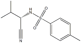 (S)-2-(Tosylamino)-3-methylbutyronitrile Struktur