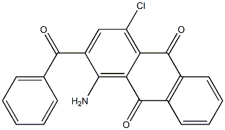 1-Amino-2-benzoyl-4-chloroanthraquinone Struktur