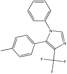 1-Phenyl-4-trifluoromethyl-5-(4-methylphenyl)-1H-imidazole Struktur