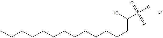 1-Hydroxytetradecane-1-sulfonic acid potassium salt Struktur