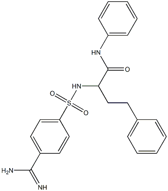 4-[[3-Phenyl-1-(phenylaminocarbonyl)propyl]aminosulfonyl]benzamidine Struktur