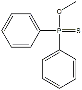 Diphenylphosphinothioic acid O-methyl ester Struktur