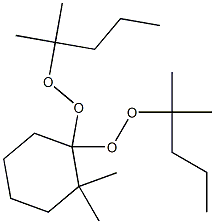 2,2-Dimethyl-1,1-bis(1,1-dimethylbutylperoxy)cyclohexane Struktur