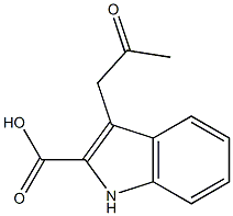 3-(2-Oxopropyl)-1H-indole-2-carboxylic acid Struktur