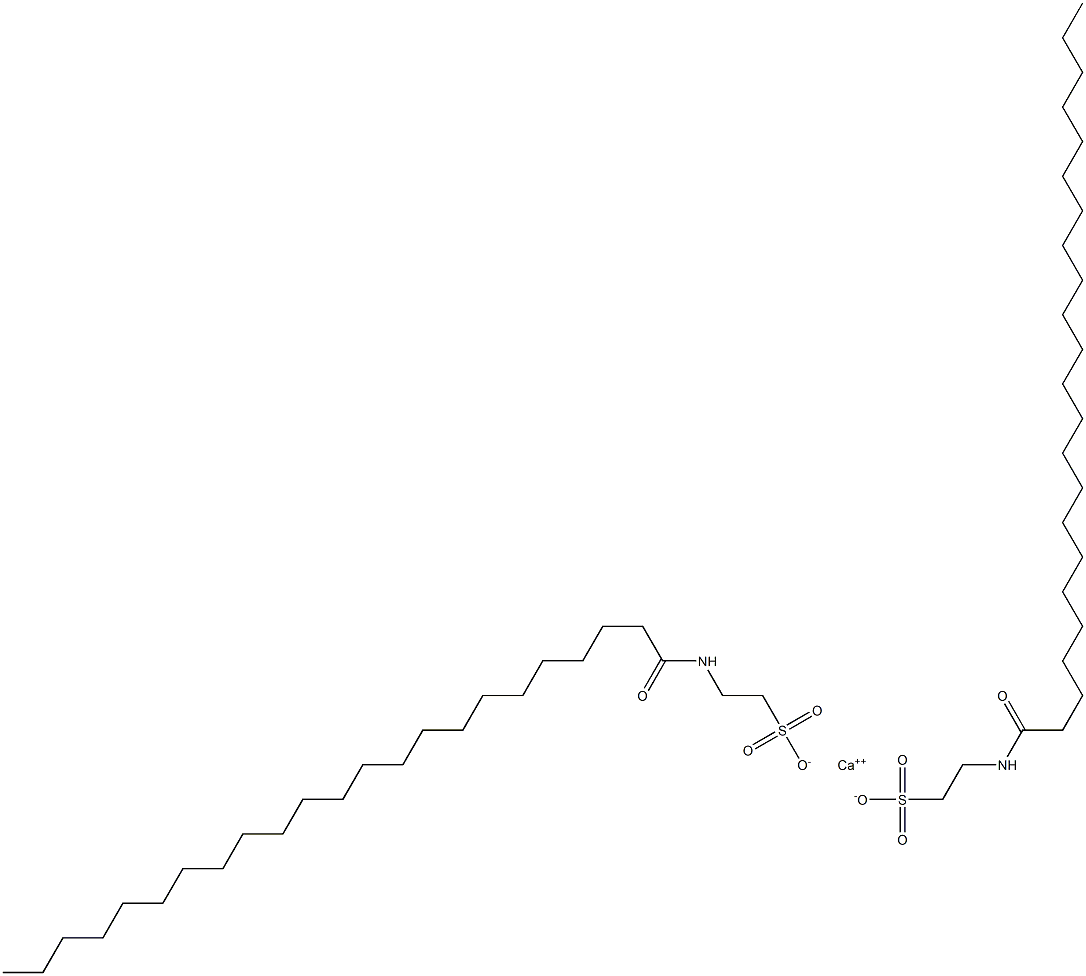 Bis[N-(1-oxotricosyl)taurine]calcium salt Struktur