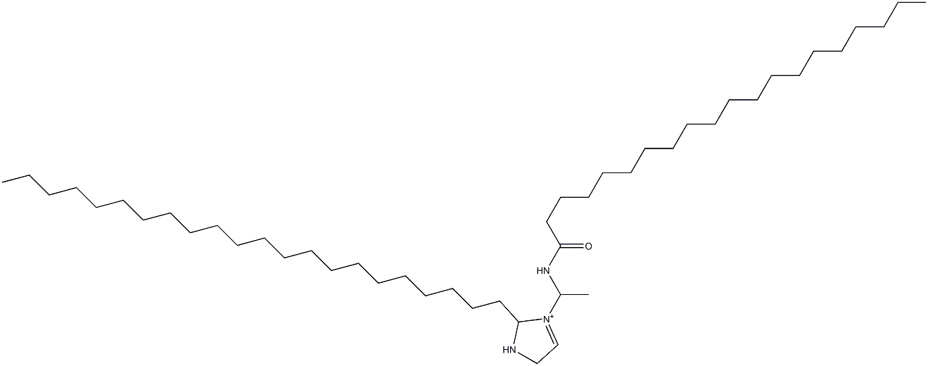 2-Docosyl-3-[1-(icosanoylamino)ethyl]-3-imidazoline-3-ium Struktur