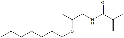 N-(2-Heptyloxypropyl)methacrylamide Struktur