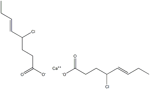 Bis(4-chloro-5-octenoic acid)calcium salt Struktur