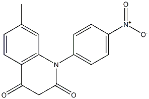 1-(4-Nitrophenyl)-7-methylquinoline-2,4(1H,3H)-dione Struktur