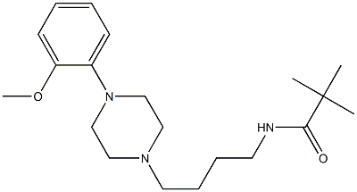 N-[4-[4-(2-Methoxyphenyl)-1-piperazinyl]butyl]-pivalamide Struktur