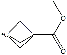 3-(Methoxycarbonyl)bicyclo[1.1.1]pentan-1-ylradical Struktur