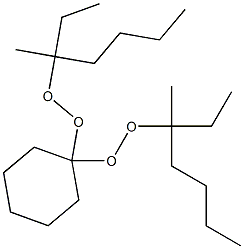 1,1-Bis(1-ethyl-1-methylpentylperoxy)cyclohexane Struktur