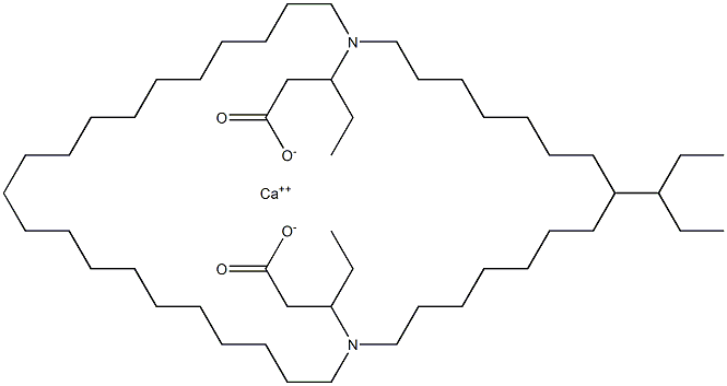 Bis[3-(diundecylamino)valeric acid]calcium salt Struktur