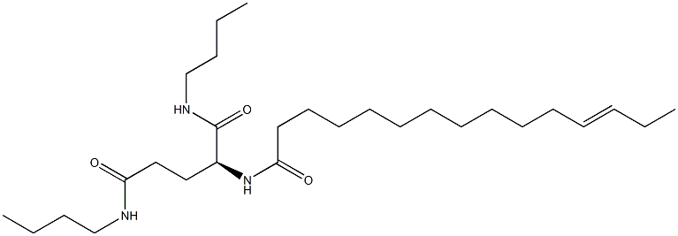 N2-(12-Pentadecenoyl)-N1,N5-dibutylglutaminamide Struktur