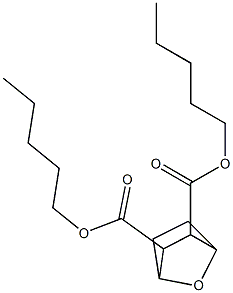 7-Oxabicyclo[2.2.1]heptane-2,3-dicarboxylic acid dipentyl ester Struktur