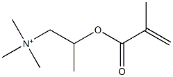 N,N,N-Trimethyl-2-[(2-methyl-1-oxo-2-propenyl)oxy]-1-propanaminium Struktur