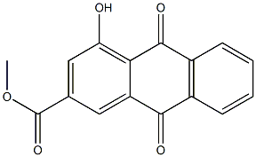 9,10-Dihydro-4-hydroxy-9,10-dioxoanthracene-2-carboxylic acid methyl ester Struktur