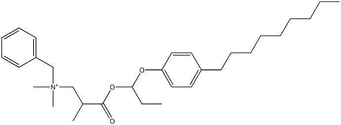 N,N-Dimethyl-N-benzyl-N-[2-[[1-(4-nonylphenyloxy)propyl]oxycarbonyl]propyl]aminium Struktur