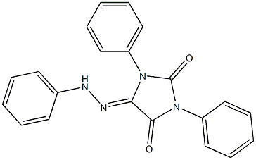 5-(2-Phenylhydrazono)-1,3-diphenyl-3,5-dihydro-1H-imidazole-2,4-dione Struktur