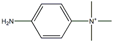 4-Amino-N,N,N-trimethylbenzenaminium Struktur