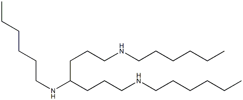 N,N',N''-Trihexylheptane-1,4,7-triamine Struktur