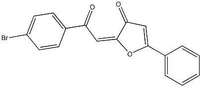 2-(4-Bromobenzoylmethylene)-5-phenylfuran-3(2H)-one Struktur