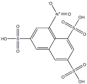 1-Nitro-3,6,8-naphthalenetrisulfonic acid Struktur