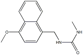 1-[(4-Methoxy-1-naphtyl)methyl]-3-methylurea Struktur