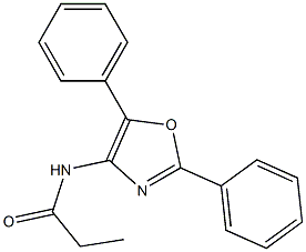 N-(2,5-Diphenyl-4-oxazolyl)propionamide Struktur