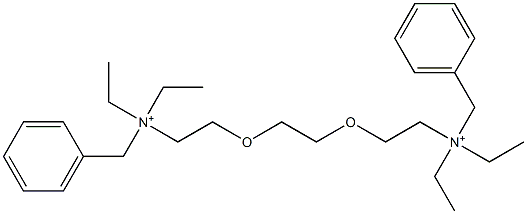 N,N'-[Ethylenebis(oxyethylene)]bis(N,N-diethylbenzenemethanaminium) Struktur