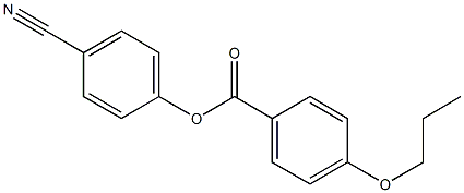 p-Propoxybenzoic acid p-cyanophenyl ester Struktur