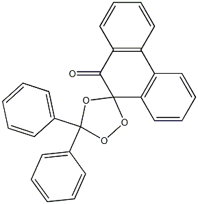 3',3'-Diphenylspiro[phenanthrene-9(10H),5'-[1,2,4]trioxolan]-10-one Struktur