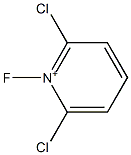 1-Fluoro-2,6-dichloropyridinium Struktur